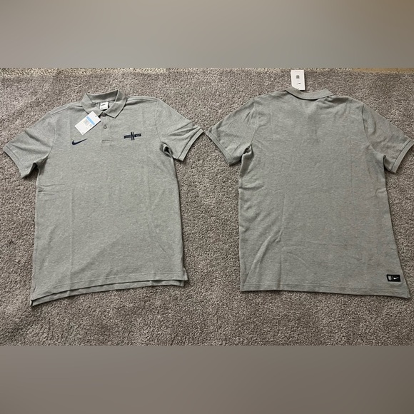 England National Team Pique Men's Nike Polo Shirt Sz L Grey DR9718 063 - Picture 3 of 7